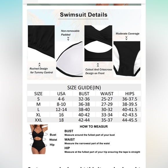 EUC two-toned Bathing Suit - Picture 6 of 8